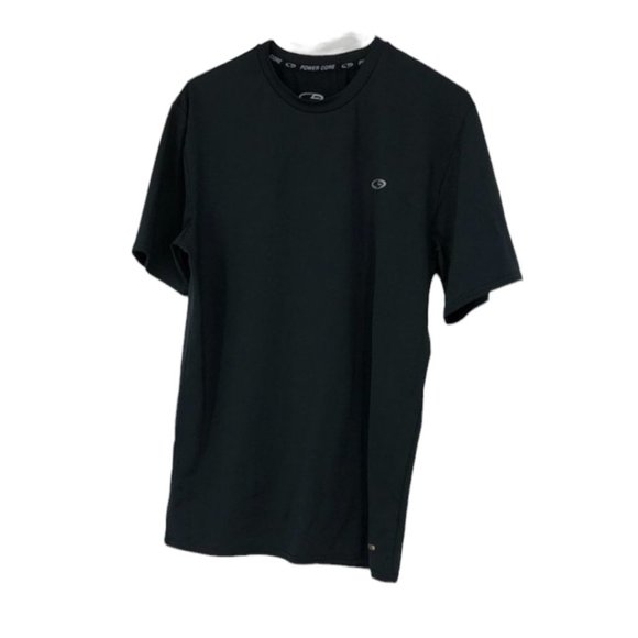 Champion solid black crewneck high coverage workout tee shirt LG
